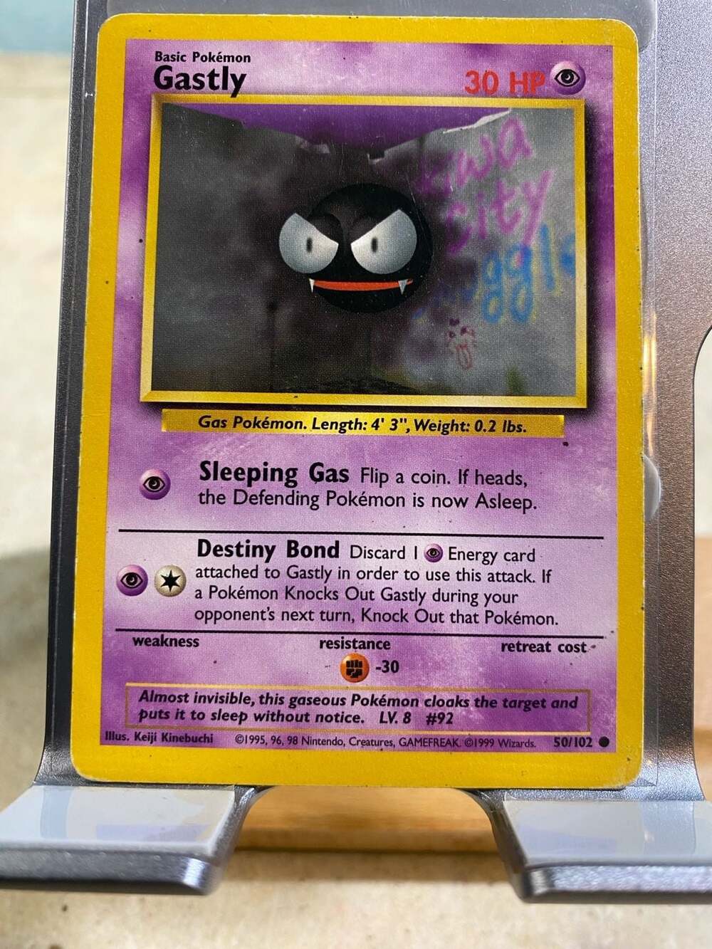 Gastly 50/102 - NM / M - Base Pokemon Card - Combined Shipping